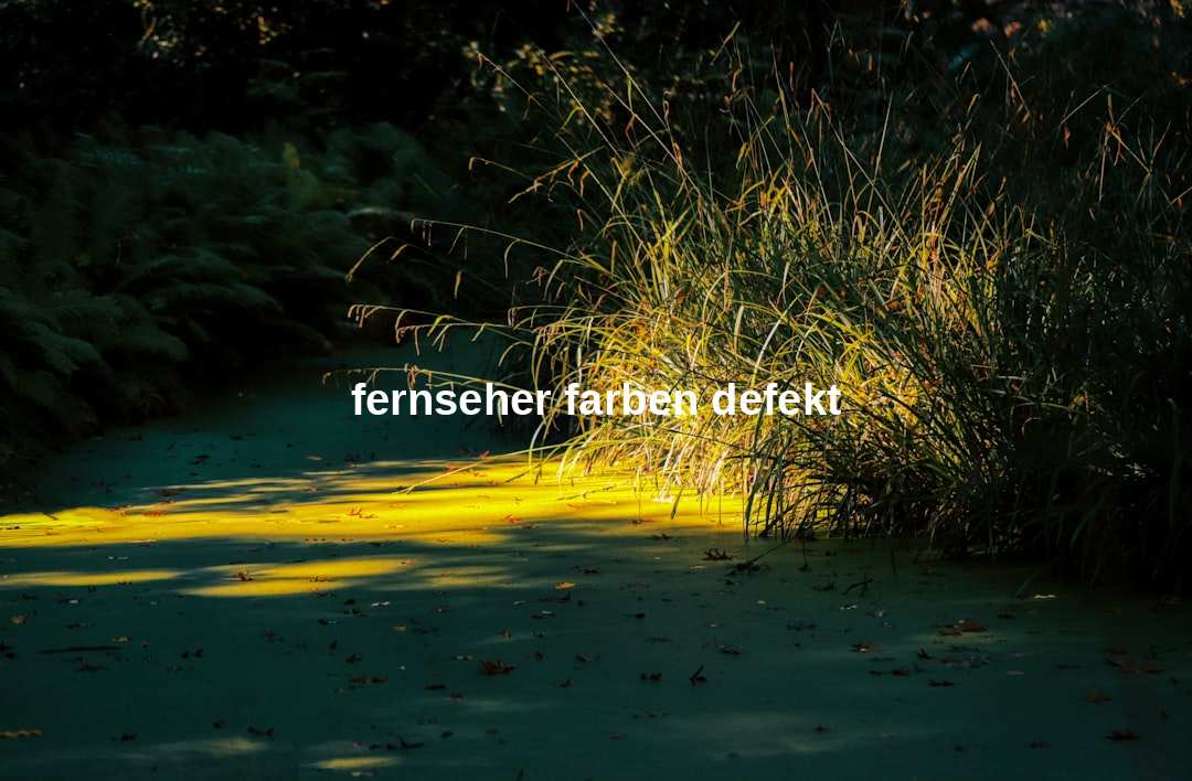 fernseher farben defekt